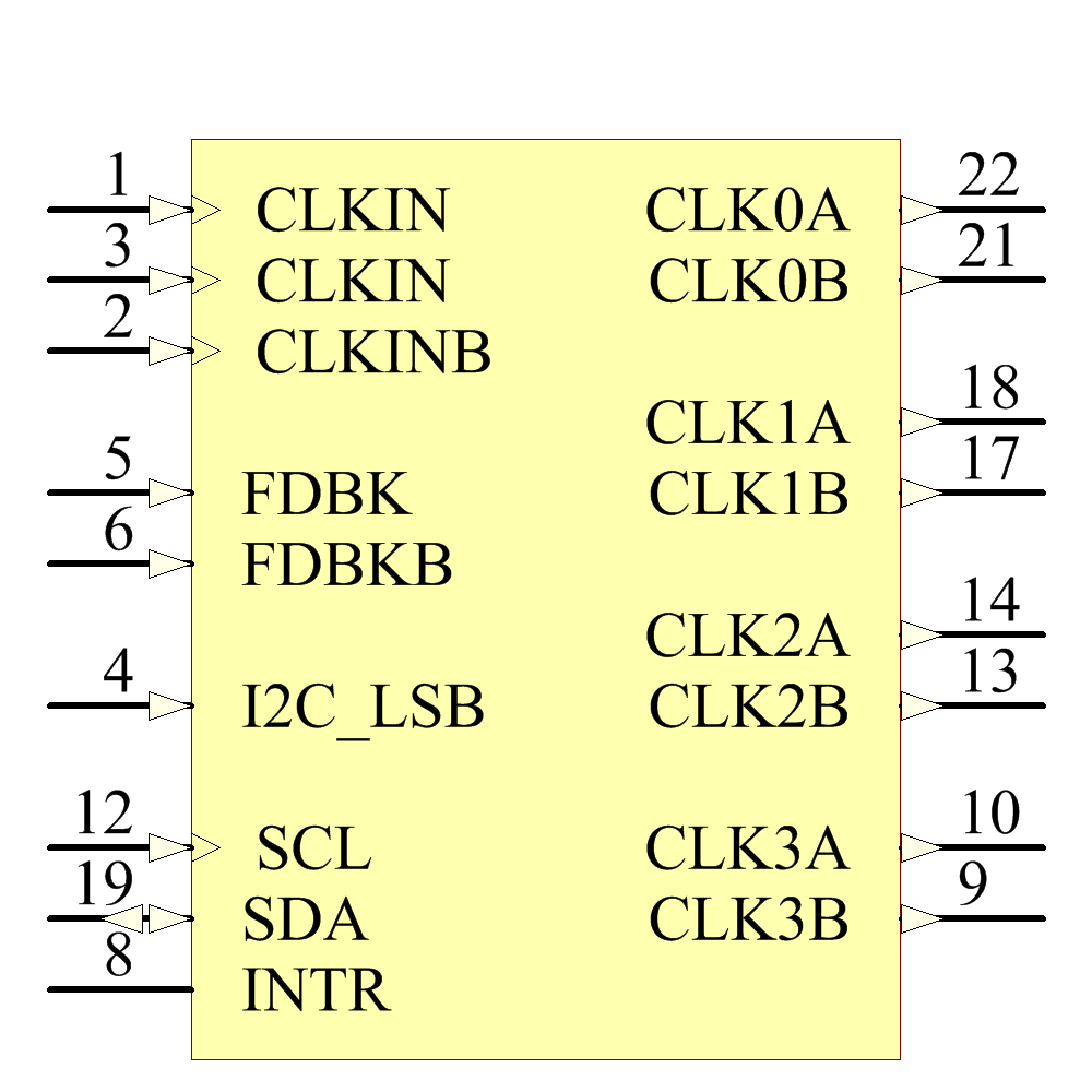 SI5338B-B-GM Symbol - Silicon Lab