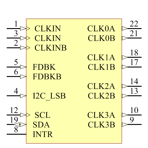 SI5338B-B-GM Symbol - Silicon Lab