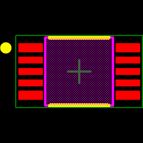 PCA9633DP2,118 Footprint - NXP Semiconductors