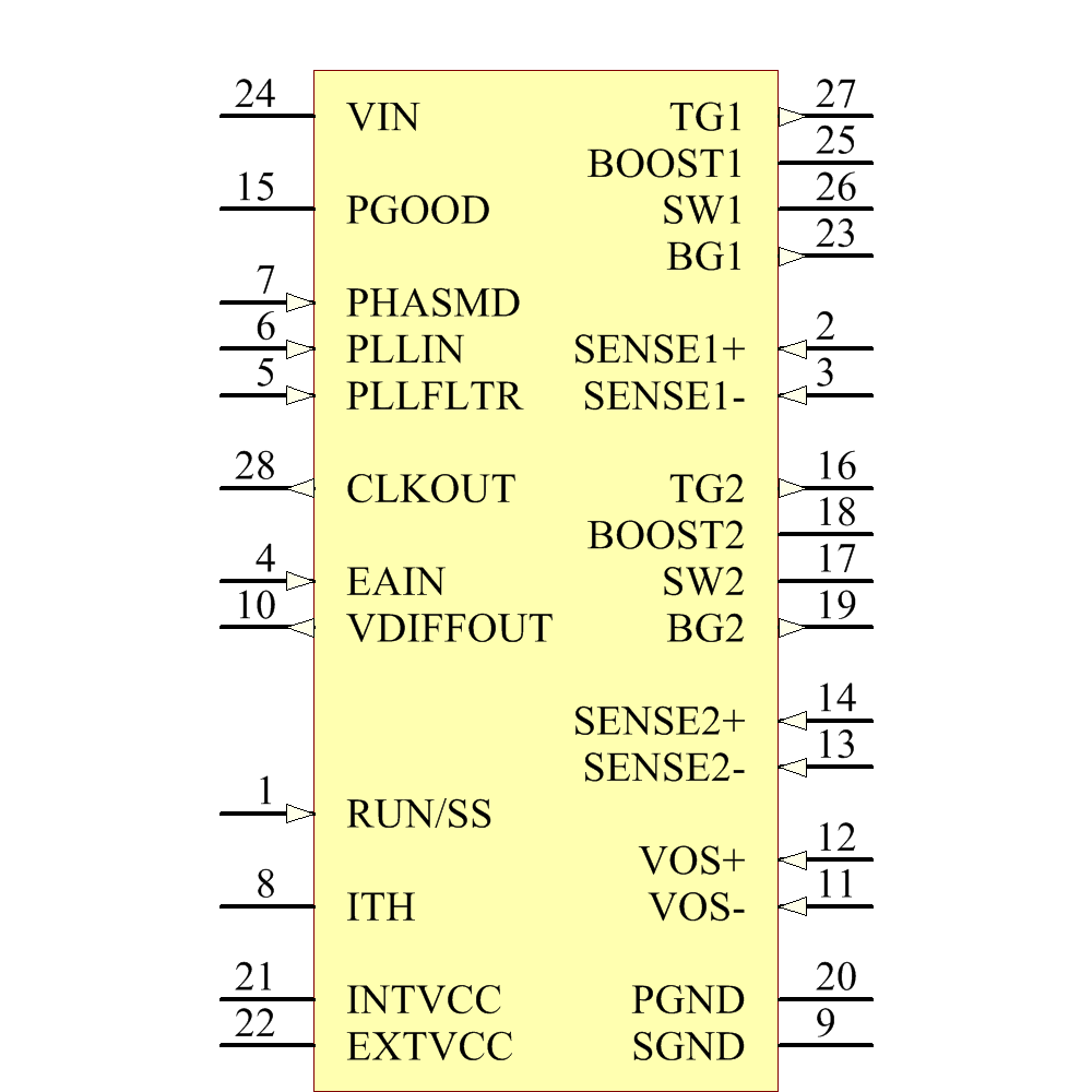 LTC3729EG#TRPBF Symbol - Analog Devices