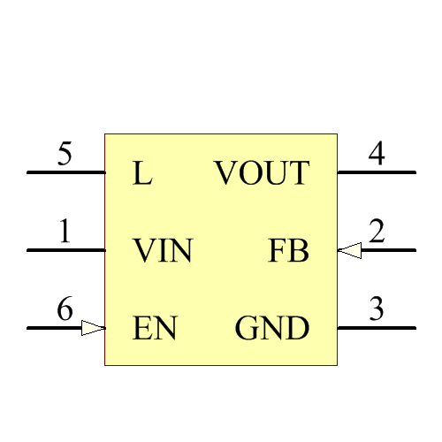 TPS61220DCKT Symbol - Texas Instruments