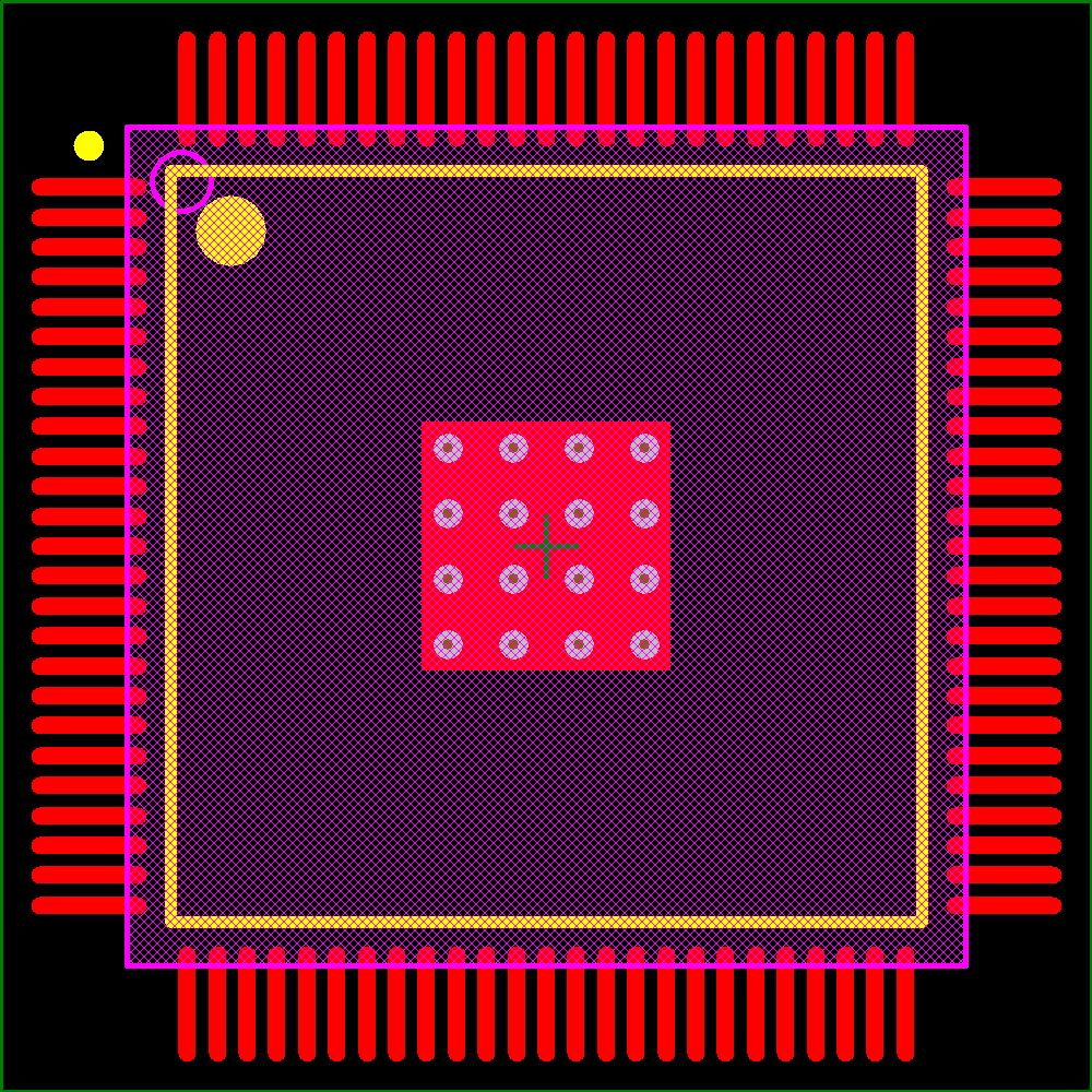 SI5365-C-GQ Footprint - Silicon Lab