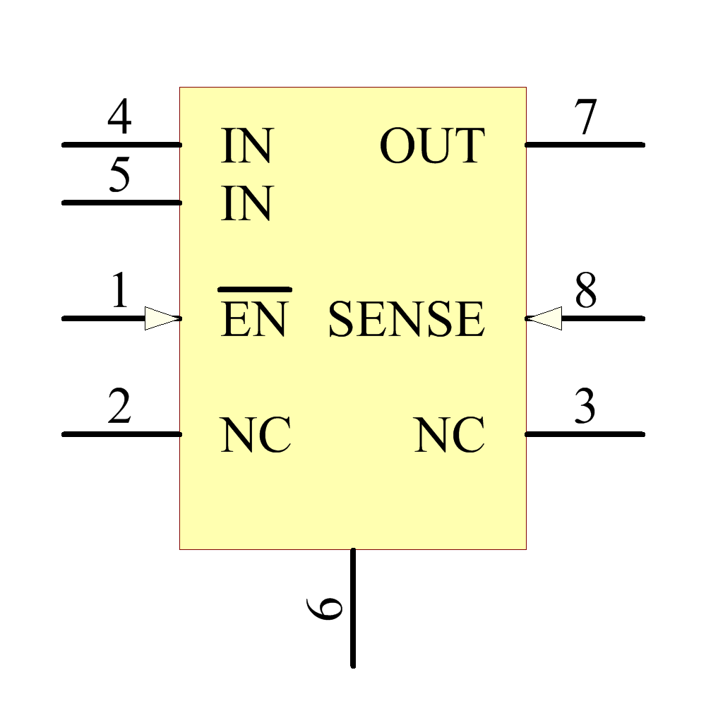 TPS7433DRG4 Symbol - Texas Instruments
