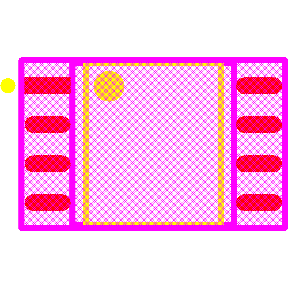IS25LP064A-JBLE Footprint - ISSI