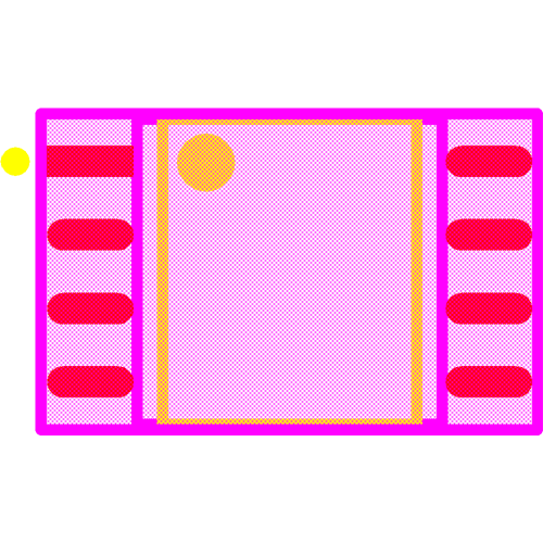 IS25LP064A-JBLE Footprint - ISSI