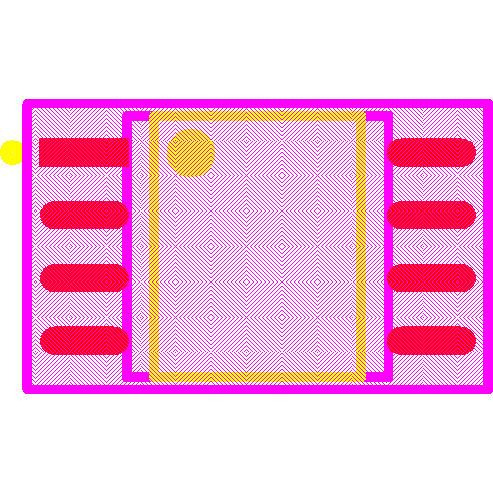 IS25LP064A-JBLE Footprint - ISSI