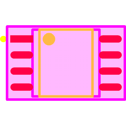 IS25LP064A-JBLE Footprint - ISSI