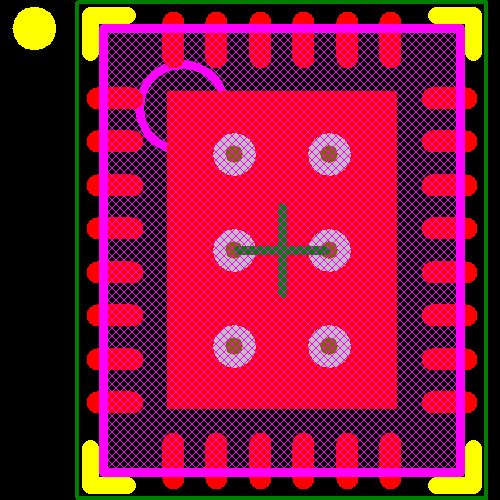 LT3743EUFD#PBF Footprint - Analog Devices