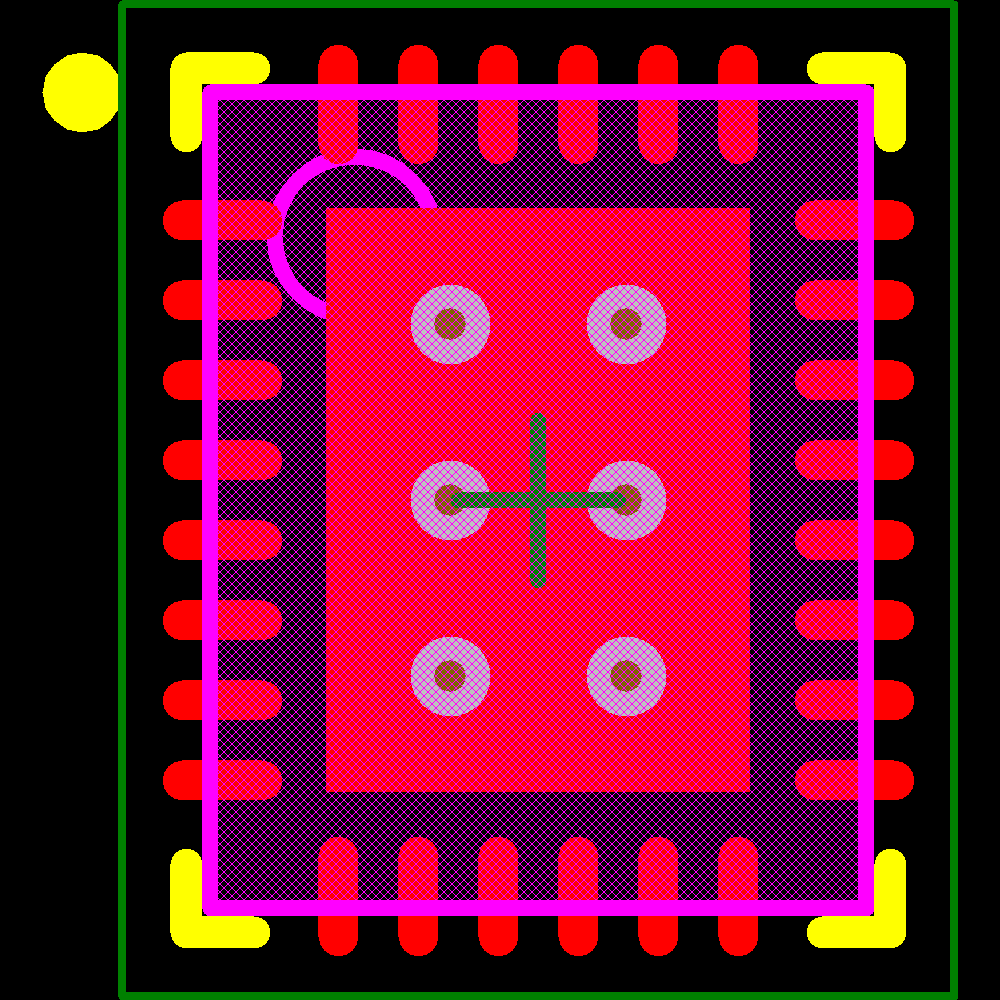 LT3743EUFD#PBF Footprint - Analog Devices