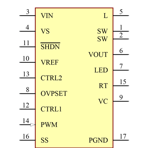 LT3478EFE-1#PBF Symbol - Analog Devices