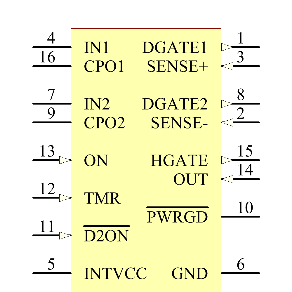LTC4227CGN-2#TRPBF Symbol - Analog Devices